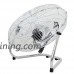 ZENY Portable High Velocity 18" Cradle Floor Fan Multi Purpose Commercial Grade w/ 3 Setting Speed Oscillating Blower  Silver (18") - B071LFQ5MX